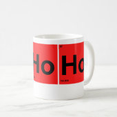 HoHoクリスマス周期要素表 コーヒーマグカップ (正面右)