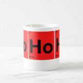 HoHoクリスマス周期要素表 コーヒーマグカップ (中央)
