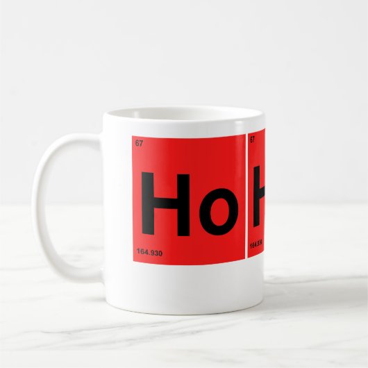 HoHoクリスマス周期要素表 コーヒーマグカップ (左)