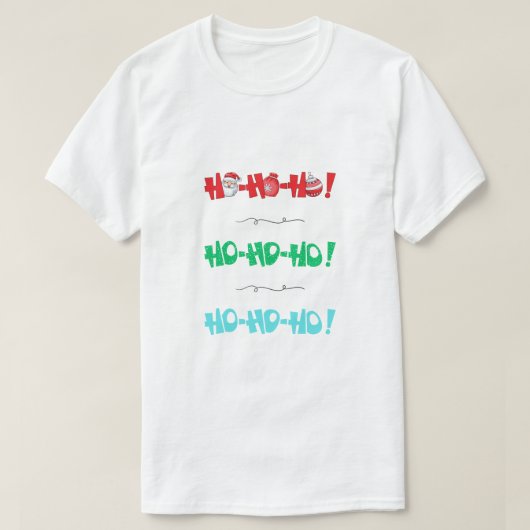 HoHoクリスマスTシャツ Tシャツ (デザイン正面)