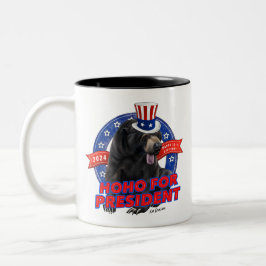 Hoho for president - ceramic mug ツートーンマグカップ
