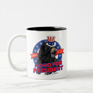 Hoho for president - ceramic mug ツートーンマグカップ