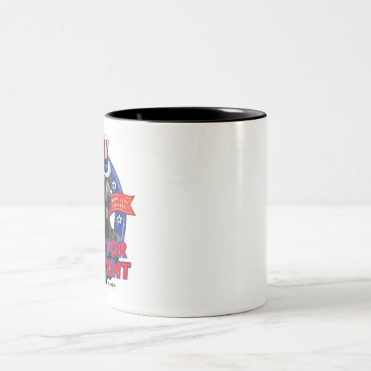 Hoho for president - ceramic mug ツートーンマグカップ (中央)