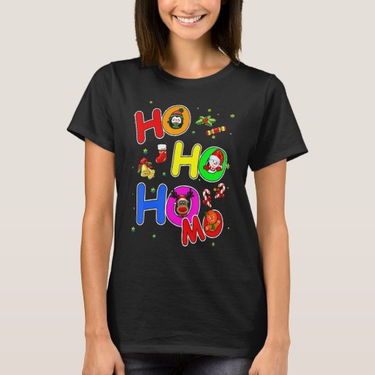 Hoho Homo Gay Christmas Santa Hat Love Is Love Lgb Tシャツ (正面)