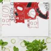 HOHOHOがクリスマスを迎え、感謝する|過去記事 キッチンタオル (折り畳み)