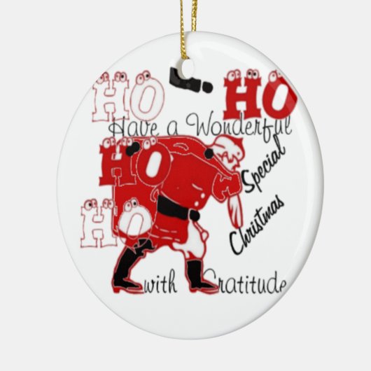 HOHOHOがクリスマスを迎え、感謝する|過去記事 セラミックオーナメント (左)