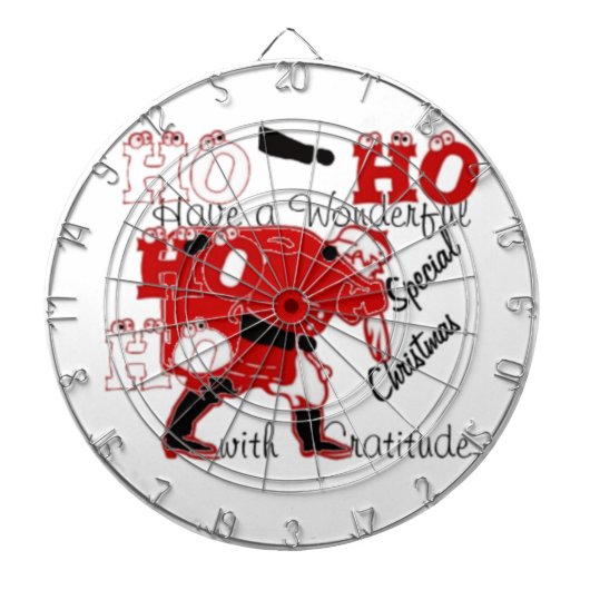 HOHOHOがクリスマスを迎え、感謝する|過去記事 ダーツボード (正面)