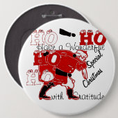 HOHOHOがクリスマスを迎え、感謝する|過去記事 缶バッジ (正面&裏面)