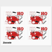 HOHOHOがクリスマスを迎え、感謝する|過去記事 長方形シール (シート)