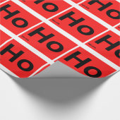 HoHoHoのクリスマスのギア ラッピングペーパー (角)