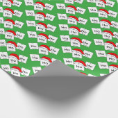 HoHoHoのホルミウム化学要素のクリスマスのしゃれ ラッピングペーパー (角)