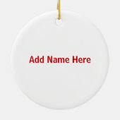 HoHoHoオバマのパーソナライズなオーナメント セラミックオーナメント (裏面)