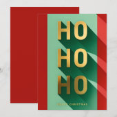 HOHOHO メリークリスマス シーズンカード (正面/裏面)