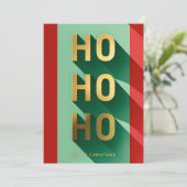 HOHOHO メリークリスマス シーズンカード (スタンド正面)