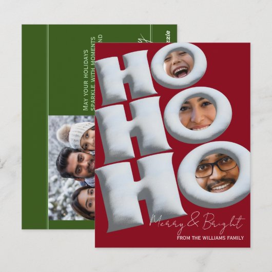 HOHOHO! Create your own holiday card! ポストカード (正面/裏面)