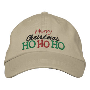 HOHOHO Merry Christmas Cap by SRF 刺繍入りキャップ