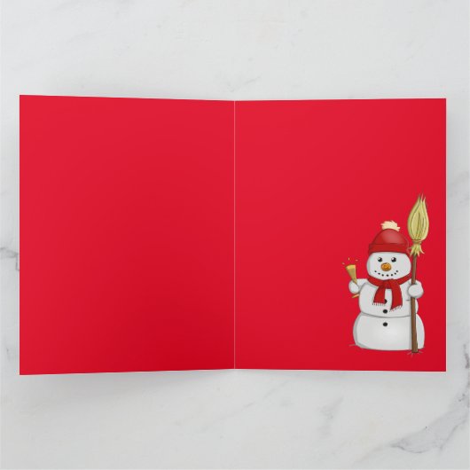 Hohoho Merry Christmas. Feestdagen Kaart カード (内部)