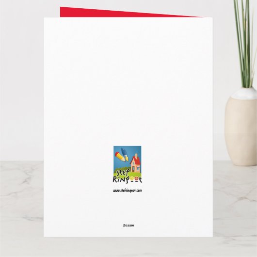 Hohoho Merry Christmas. Feestdagen Kaart カード (裏面)