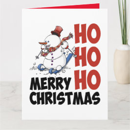 Hohoho Merry Christmas. Feestdagen Kaart カード