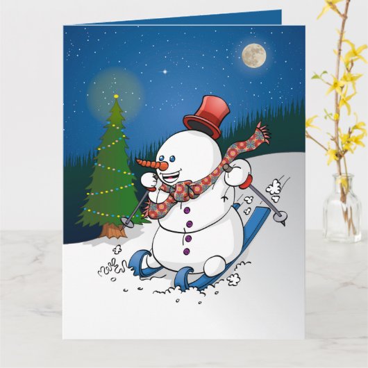 Hohoho Merry Christmas. Feestdagen Kaart カード (黄色い花)