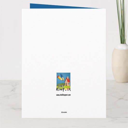 Hohoho Merry Christmas. Feestdagen Kaart カード (裏面)