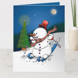Hohoho Merry Christmas. Feestdagen Kaart カード