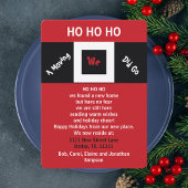 HOHOHO New Address Holiday Moving Announcement 招待状