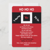 HOHOHO New Address Holiday Moving Announcement 招待状 (正面)