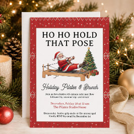 HoHoHold That Pose 面白いクリスマスピラティスブランチ 招待状