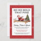 HoHoHold That Pose 面白いクリスマスピラティスブランチ 招待状 (正面)