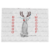 HOHOHOWOOOF WEIMARANERのギフトバッグ ラージペーパーバッグ (裏面)
