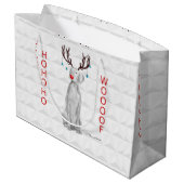 HOHOHOWOOOF WEIMARANERのギフトバッグ ラージペーパーバッグ (裏面アングル)