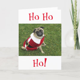 HoHoPugクリスマスカード シーズンカード