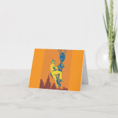 Hoisted Construction Worker サンキューカード (正面)