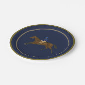 Hoity Toity Derby Party Plates, Navy ペーパープレート (アングル)