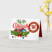 HOJのクリスマスカード カード (黄色い花)