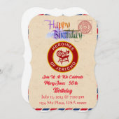 HOJの誕生日パーティー招待状 招待状 (正面/裏面)