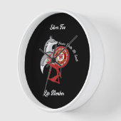 HOJシルバーキツネ 壁時計 (傾斜)