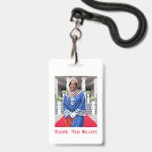 HOJ写真 バッジ (Back with Lanyard)