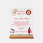 HOJ感謝賞アクリル看板 アクリルサイン (正面)