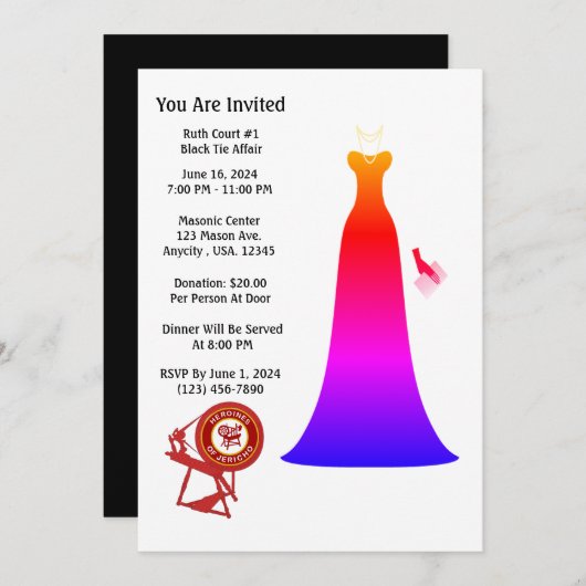 HOJ招待状 招待状 (正面/裏面)