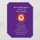 HOJ祈りの言葉ブレックファスト招待状 招待状 (正面/裏面)