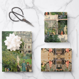 Hoja De Papel De Regalo Cabalgando avestruces en A ラッピングペーパーシート