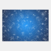 Hoja De Papel De Regalo copos de nieve ラッピングペーパーシート (正面2)