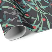 Hojas de acebo para envolver tus regalos ラッピングペーパー (ロールコーナー)