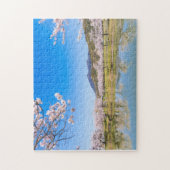 Hojo Pond and cherry blossoms ジグソーパズル (縦)