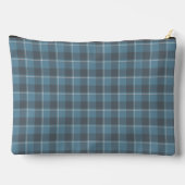 Hoki Blue and Shuttle Gray Plaid アクセサリーポーチ (裏面)