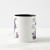 Hokos pokus集中するにはコーヒーが必要 ツートーンマグカップ (中央)