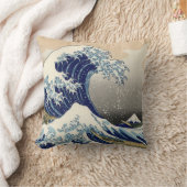 Hokusaiのオリジナルc.1930の"素晴らしい波"のコピー クッション (ブランケット)