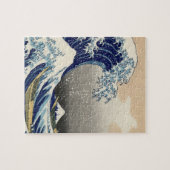 Hokusaiのオリジナルc.1930の"素晴らしい波"のコピー ジグソーパズル (横)